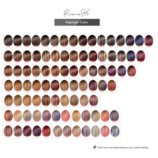 Color Charts Samples For Hairrs Human Hair Extensions